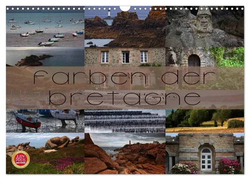 Martina Cross | Farben der Bretagne (Wandkalender 2026 DIN A3 quer), CALVENDO...