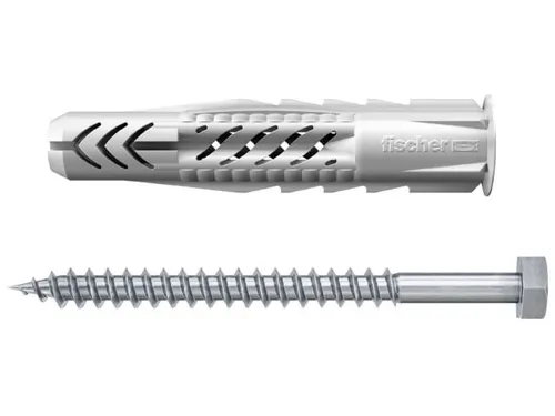 Produktbild Fischer Universaldübel UX 10 x 60 R S mit Rand und Schraube 90880 SB-Karte