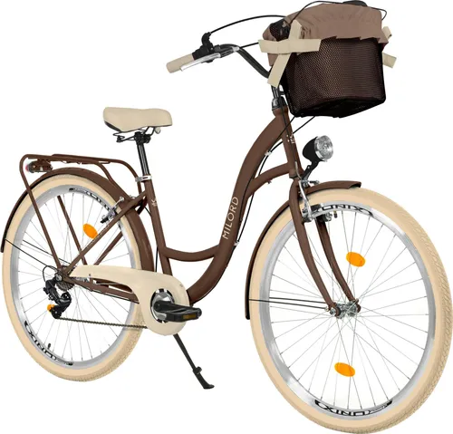 Milord Komfort Fahrrad 26 Zoll Damenfahrrad mit Korb von Milord