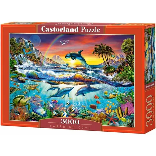 Castorland Paradise Cove Puzzle 3000 Teile - Klassisches Puzzle mit 3000 Teilen, ideal für erfahrene Puzzler. Erlebe die faszinierende Tierwelt in der paradiesischen Bucht und genieße stundenlangen Puzzlespaß!