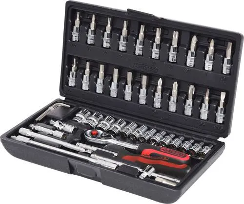 KS Tools Steckschlüsselsatz 918.0648 - Chrom-Vanadium Stahl, langlebig und vielseitig einsetzbar für professionelle Anwendungen