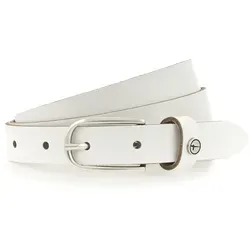 Tamaris Ledergürtel aus weichem Rindleder - Schmaler Gürtel aus 100% weichem Rindleder mit leichter Narbung, ideal für feminine Casual-Outfits. Breite 2 cm, unifarbene Optik und praktische Einfachdornschließe.