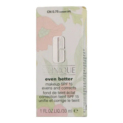 Clinique Even Better Makeup SPF 15 – 30 ml - Make-up mit Lichtschutzfaktor 15, das Unregelmäßigkeiten ausgleicht und die Haut strahlen lässt.