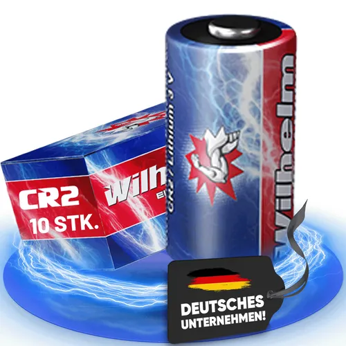 CR2 WILHELM 3V Lithiumbatterie CR2A DLCR2 CR17355 Lithium Batterie Fotobatt 10 x