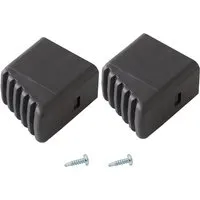 Krause Fußkappen Haushalts-Leiter Schwarz 20 mm x 33 mm