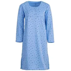 zeitlos Nachthemd Thermo Nachthemd - Früchte blau M