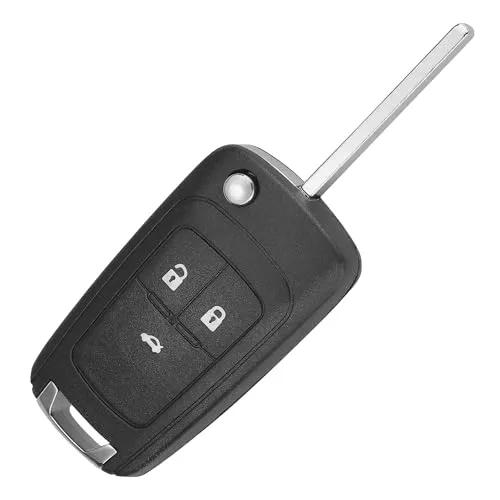 OcioDual 3 Tasten Schlüsselgehäuse Kompatibel mit Opel Astra Insignia Zafira, Gehäuse der Fernbedienung, Autoschlüssel Ersatz Schlüssel, Loch für Logo, Schlüsselhülle Hülle Schlüsselbox Case