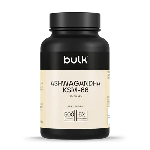 Produktbild Bulk KSM-66 Ashwagandha Kapseln, 500 mg, 500 mg, 90 Kapseln