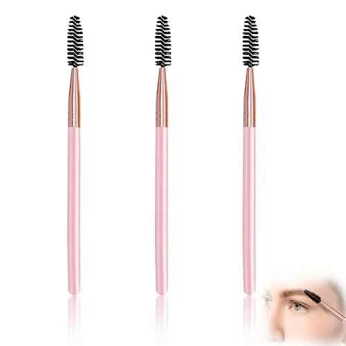 Wimpernbürste, 3 Stück Wimpernseparator, Wimper Kamm Augenbraue Pinsel, Augenbrauenpinsel Mit Festem Winkel, Mini Wimpernbürste, Zum Kämmen und Verlängern der Wimpern