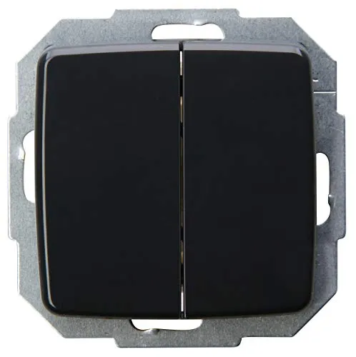 Kopp Serienschalter, 10AX, 250V~,Rivo anthrazit, 585515089