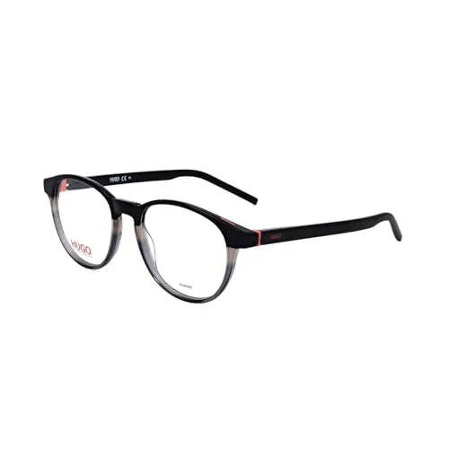HUGO HG 1129 Glasses, Black Grey, 50 for Men, black grey