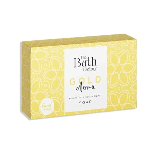The Bath Factory,Feuchtigkeitsspendende Hand- und Körperseife,Gold Aura,80 Gramm