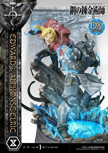 Prime 1 Studio Fullmetal Alchemist Edward & Alphonse Elric 1/6 DX Statue LED NEU