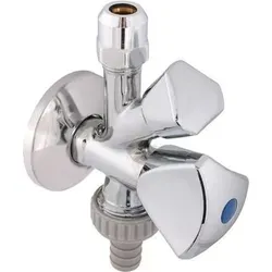 Js Kombi-Eckventil,N.selbstdicht. Sv,3-Kantgriff,3/8