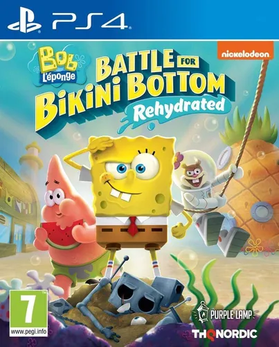 Spongebob Squarepants: Battle For Bikini Bottom - Rehydrated (Playstation 4) - Action & Abenteuer Spiel für PS4, erlebe die Rückkehr des Klassikers mit verbesserter Grafik und neuem Gameplay, geeignet für Kinder ab 6 Jahren.