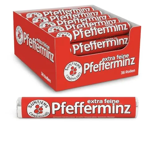 Produktbild Suntjens Pfefferminzbonbons 36 Rollen á 30g