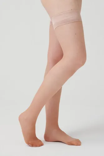 ITEM m6 - Halterlose Strümpfe mit Kompression für Damen, 15 DEN, Größe L,