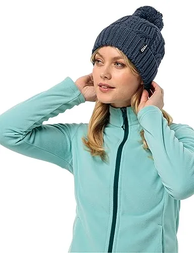 Jack Wolfskin Unisex Pompom Beanie-Mütze, Night Blue von Jack Wolfskin