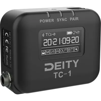 Deity TC-1 Timecode Device - Professionelles Timecode-Gerät für präzise Synchronisation von Audio- und Videoaufnahmen, kompakt und benutzerfreundlich.