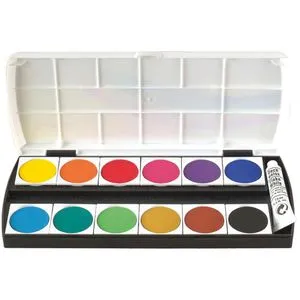 Geha F250/12 Wasserfarbkasten 12 Farben