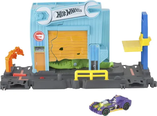 Hot Wheels City Kroko-Angriff Werkstatt Spielset