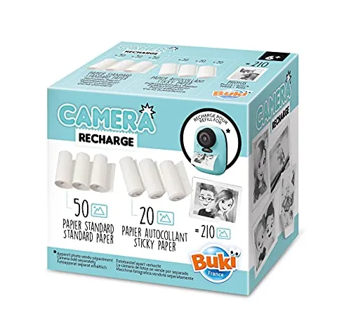 BUKI France PV08 Sofortbild-Druck-Kamera-Nachfüllpack, weiß