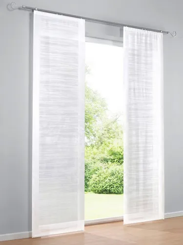 heine Gardine Schiebevorhang, halbtransparent, weiß von Heine