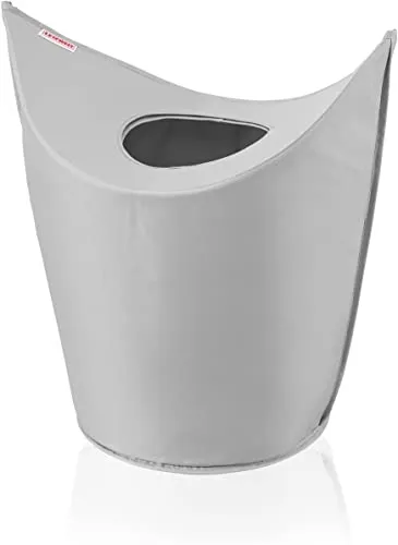 Leifheit Wäschekorb Wäschesammler grau - Praktischer Wäschesammler aus robustem Material, ideal zum Sortieren und Aufbewahren von Wäsche im modernen Design.
