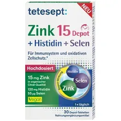 Tetesept Zink 15 Depot + Histidin + Selen