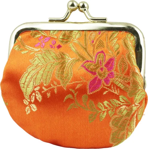 Kleiner Clip-Geldbeutel - orange