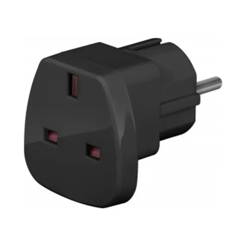 goobay UK Plug Adapter Schutzkontakt 230V/240V