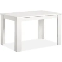 Homestyle4u Ausziehbarer Esstisch 120-160x80 cm Weiß - Moderner Esstisch aus Holz, ausziehbar von 120 auf 160 cm. Ideal für kleine Räume und große Gesellschaften. Pflegeleichte Oberfläche, perfekt für den täglichen Gebrauch.