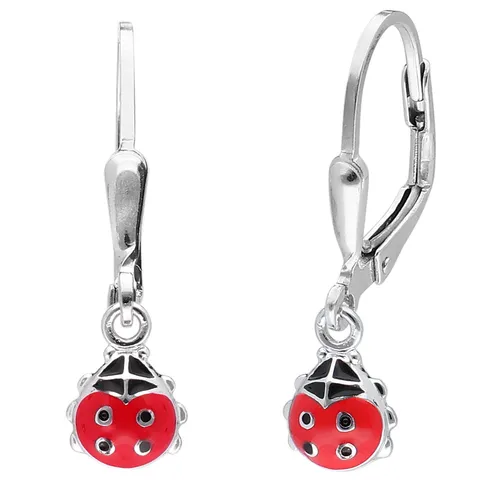 TRENDOR Schmuck Kinder-Ohrringe Silber 925 Käfer Ohrhänger für Mädchen 41598