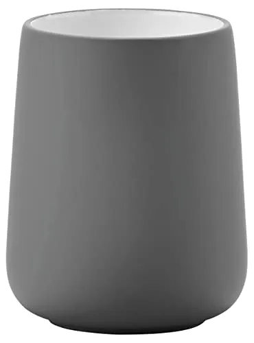 Zone Denmark Nova Seifenschale, Seifenablage, Seifenhalter aus Porzellan mit Soft Touch-Beschichtung, Durchm. 11 cm, Höhe 2,5 cm, Weiß