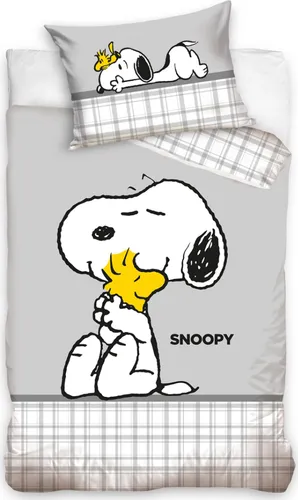 Carbotex Snoopy Peanuts Babybettwäsche 100x135 cm