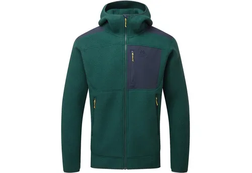 Mountain Equipment Herren Highpile Hoodie Jacke XL in Grün - Technische Fleecejacke für optimale Wärme und Komfort bei kalten Bergabenteuern. Ideal als Midlayer für aktive Einsätze.