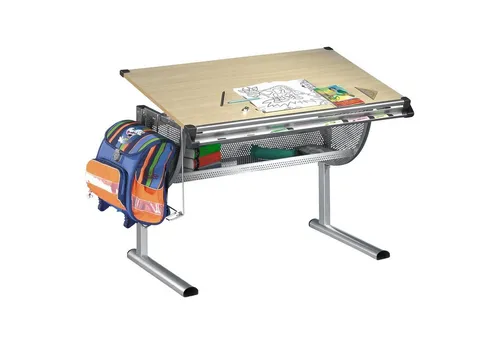 IDIMEX Kinderschreibtisch MARIO - Höhenverstellbarer Kinderschreibtisch für ergonomisches Arbeiten, ideal für Kinder und Jugendliche. Robuste Bauweise aus lackierter Spanplatte, perfekt für jedes Kinderzimmer.