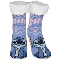 United Labels® Haussocken Disney Lilo & Stitch Hüttensocken Haussocken Kuschelsocken Socken lila 39-42