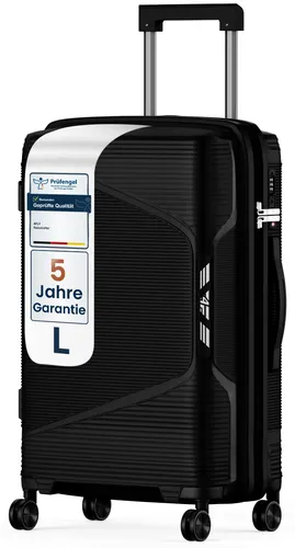 4FLY Leichter Hartschalen-Reisekoffer L 64 cm – Trolley mit TSA-Schloss und Doppelrollen