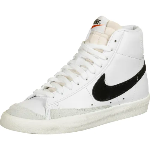 Nike Blazer '77 Damen Sneaker - Größe 38 in White-Black-Sail - Knöchelhoher, wetterfester Echtleder-Sneaker mit klassischer Schnürung und abriebfester Außensohle für optimalen Halt und Style.