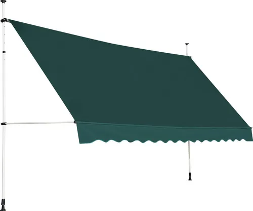 COSTWAY Klemmmarkise 400cm – Höhenverstellbar und UV-beständig