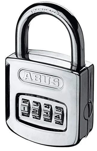 ABUS Zahlenschloss 160/50HB50 - Sicheres Vorhängeschloss mit individuell einstellbarem Zahlencode - Zahlenschlösser für den Alltag: Robustes Kombinationsschloss mit ABUS-Sicherheitslevel 6, ideal für Kellertüren und Werkzeuge. Einfach zu bedienen ohne Schlüssel, langlebig mit gehärtetem Stahlbügel.