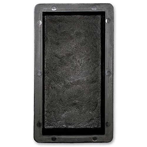 @tec Schalungsform| Gießform Plastikformen für Beton, Pflastersteine, Terrassenplatten, Trittplatten, Ziegelstein, Bodenplatten und Gehwegplatten für Garten | Basaltziegeloptik, 25x12x5cm