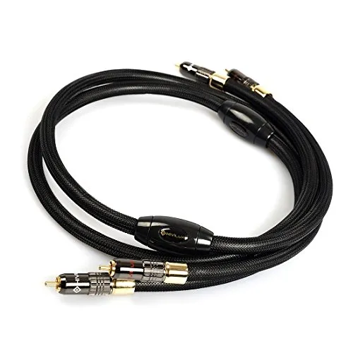 HiViLux Highend Referenz HIFI NF Cinch-Kabel OCC/SCC Ø=14mm für Stereopaar (1.0m Paar)