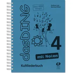 Das Ding mit Noten Band 4 - Kultliederbuch für Gesang und Gitarre, 400 Titel auf 454 Seiten, ideal für Musikliebhaber und einfach zu handhaben durch praktische Spiralbindung.