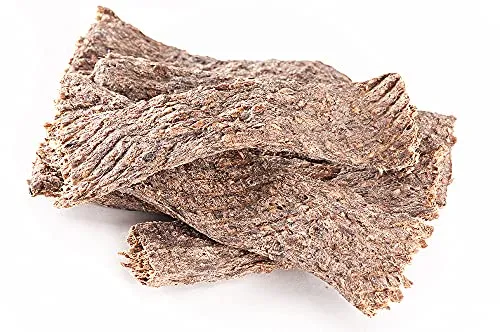 mascota vital - Trockenfleisch für Hunde – 100% natürlich & schonend getrocknet – Ohne Zusatzstoffe – Leicht verdaulich– Weicher Kausnack für Welpen, Senioren & Sensible Hunde (REH, 100g)