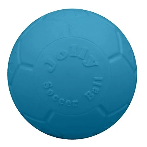 Jolly Pets Jolly Fußball TL256 (15cm) (Blau) - Tierspielzeug aus Jollyflex, schwimmfähig und stichfest – perfekt für aktive Hunde und Wasserspiele!
