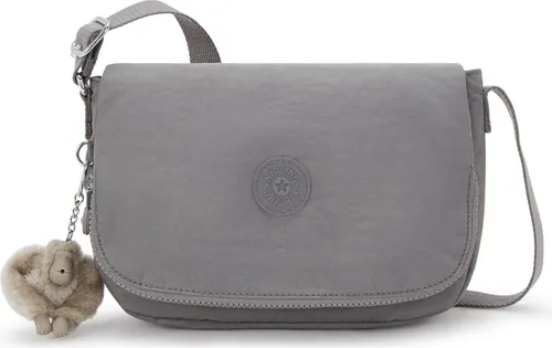 KIPLING Umhängetasche Basic in Grau - Handtaschen aus strapazierfähigem Polyamid, ideal für den Alltag mit praktischem Reißverschluss und Magnetverschluss. Kompakt und leicht mit 3 l Volumen.
