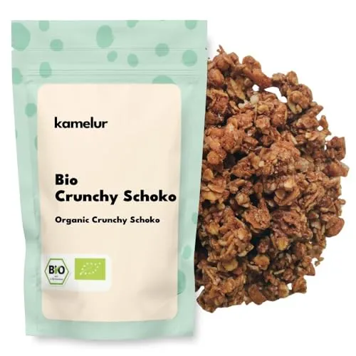 Kamelur Bio Crunchy Schoko 1kg - knuspriges Schokoladiges Müsli aus kontrolliert biologischem Anbau