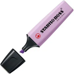 Stabilo Textmarker Boss Original Pastel, Strichbreite 2 - 5mm, Schimmer von Lila